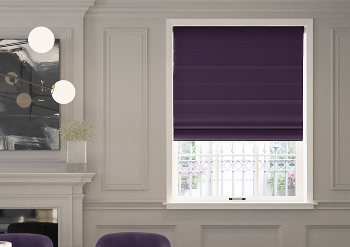 Hartford, Mulberry - Twist&Fit Roman Blind - Image 3